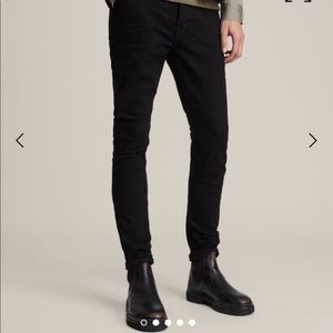 ALL SAINTS cigarette skinny black jean